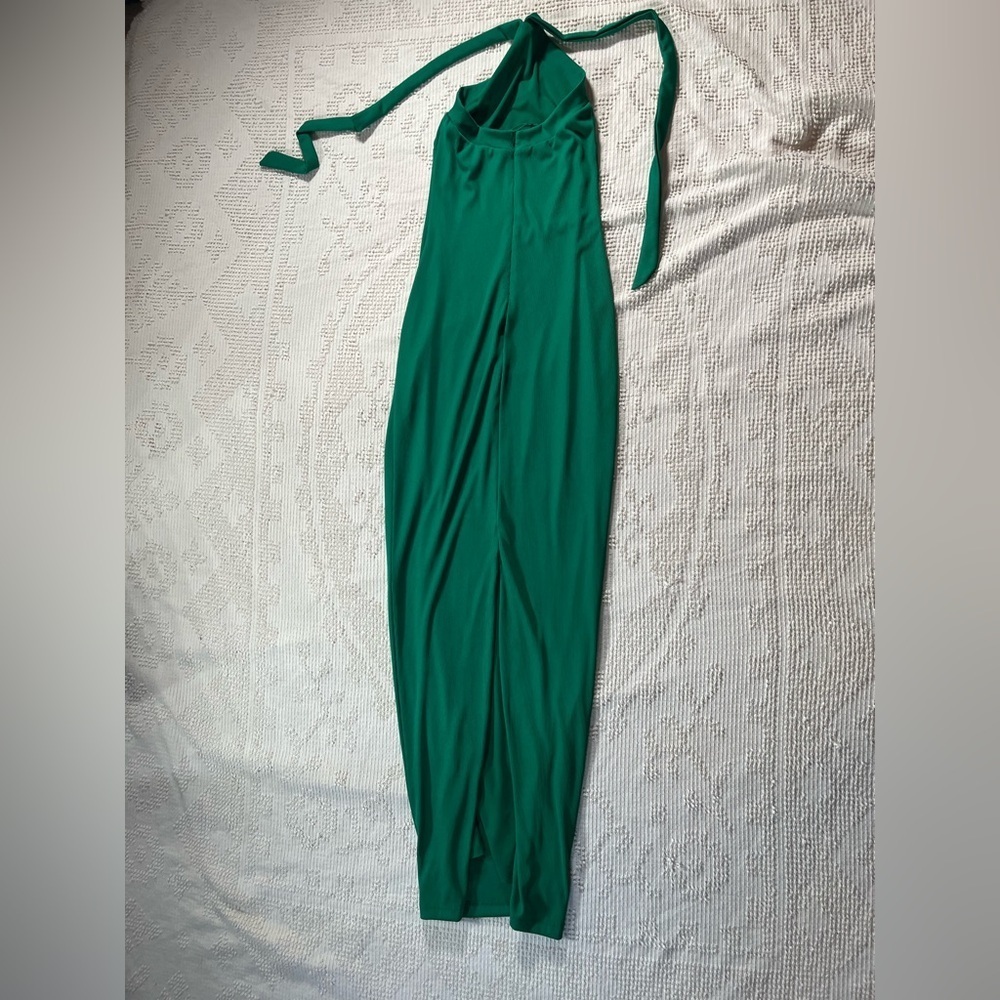Chic Backless Green Dress - Picture 6 of 8